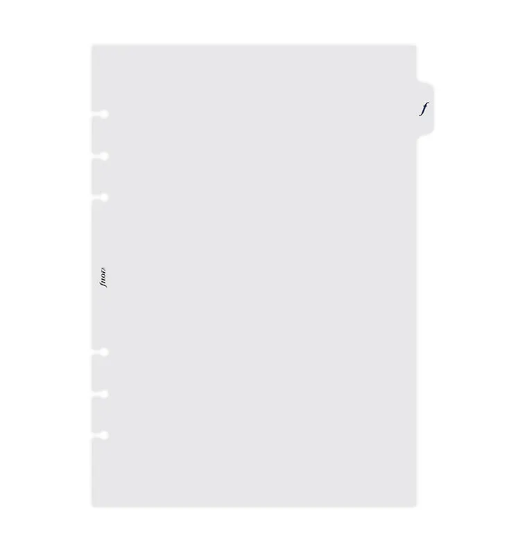 Filofax Classic intercalaire transparent A5 rigide
