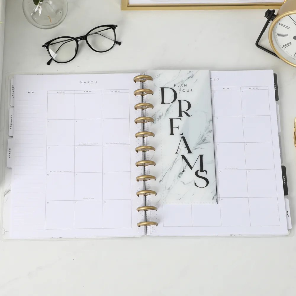 Happy Planner Gold & Black pochettes à anneaux lot 3 noir doré