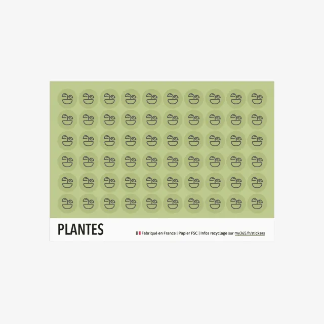 My365 Plantes stickers déco vert