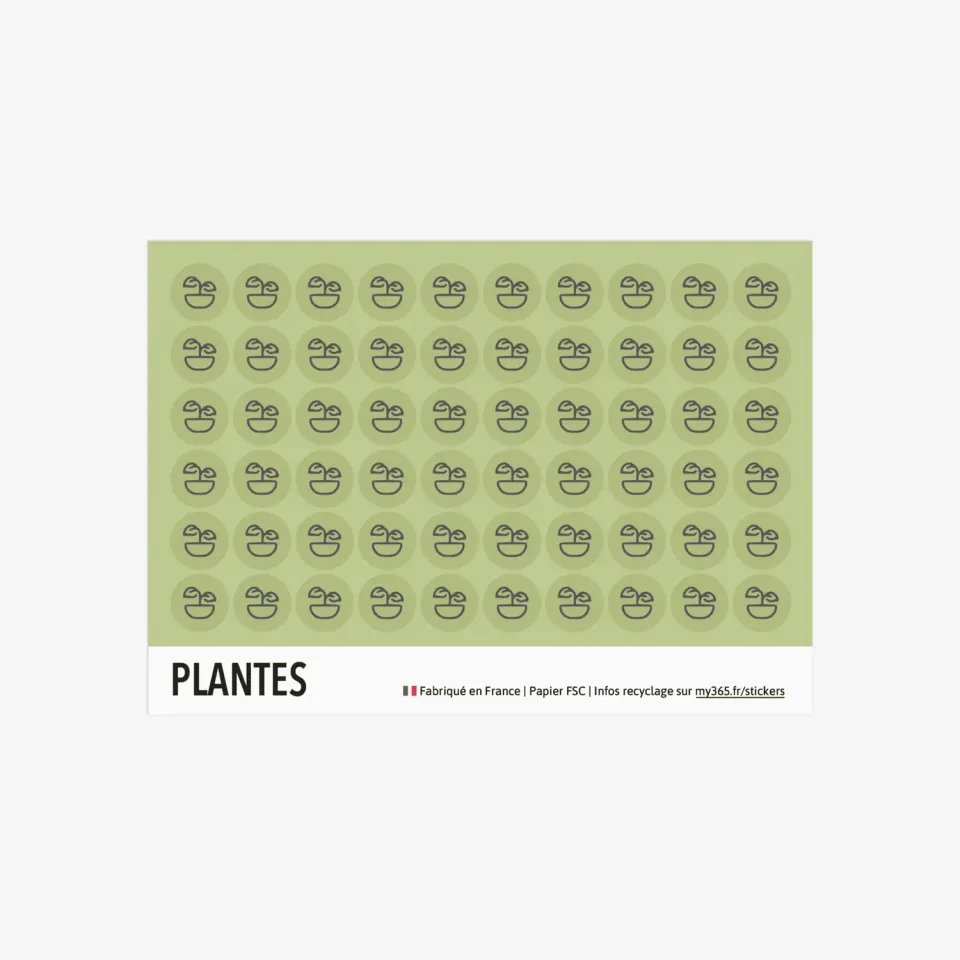 My365 Plantes stickers déco vert