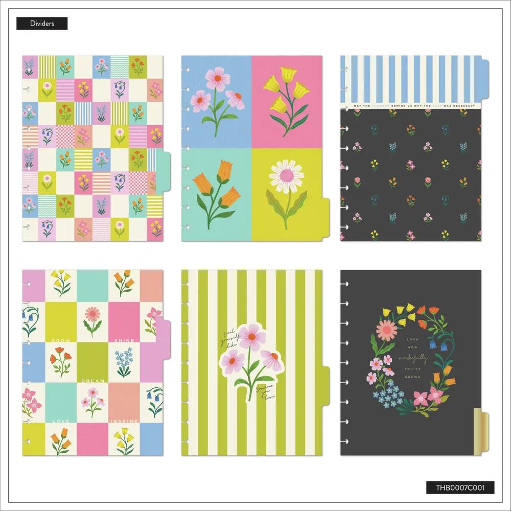 Happy Planner Planning 101 agenda non daté Classic kit floral