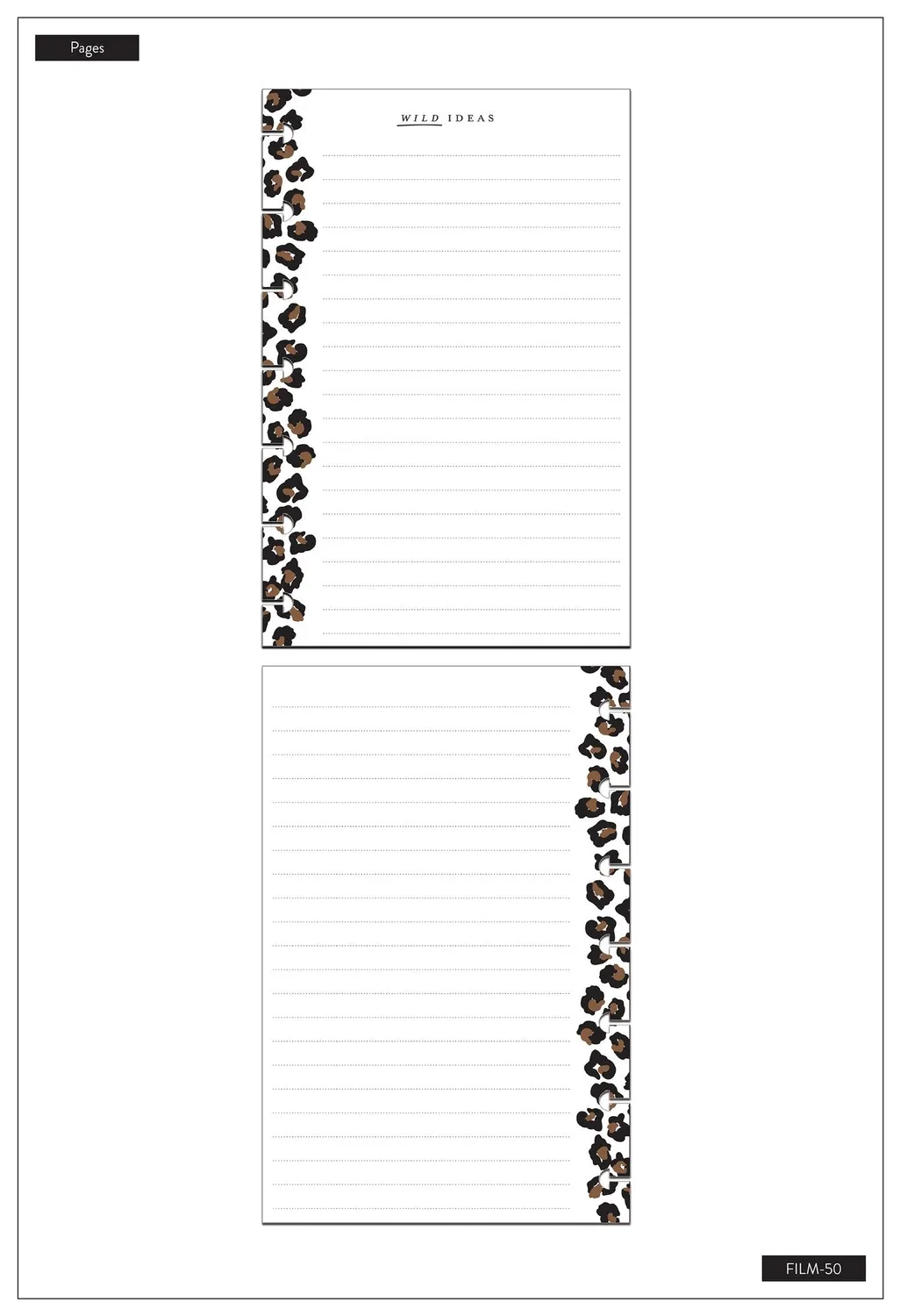 Me & my big ideas Happy Leopard papier recharge Mini 40 feuilles