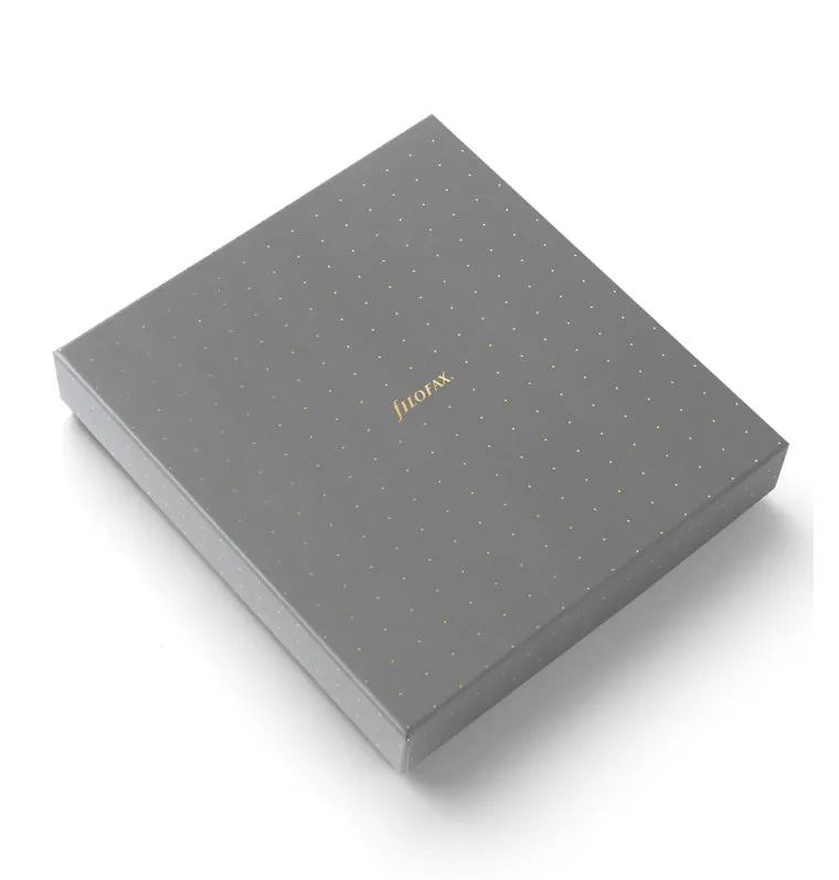 Filofax Lockwood organiseur zip A5 gris cuir