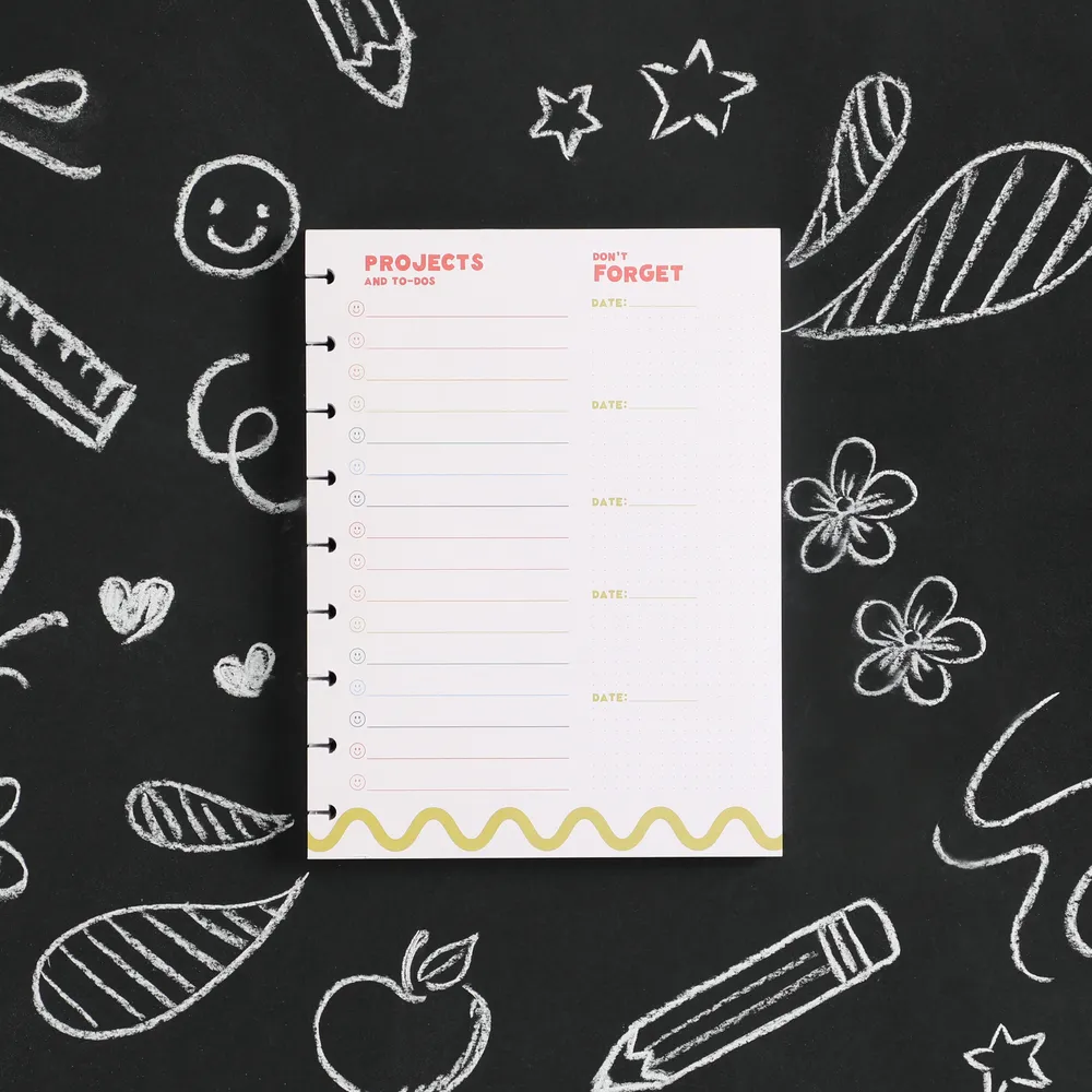 Happy Planner Super Happy Classic bloc-notes 100 feuilles projet