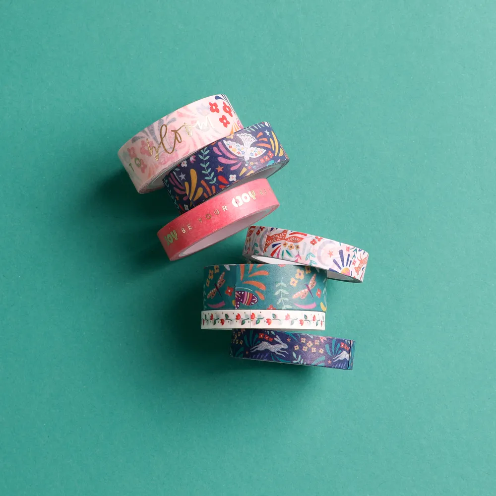 Happy Stickers Nordic Brights washi tape 7 rouleaux