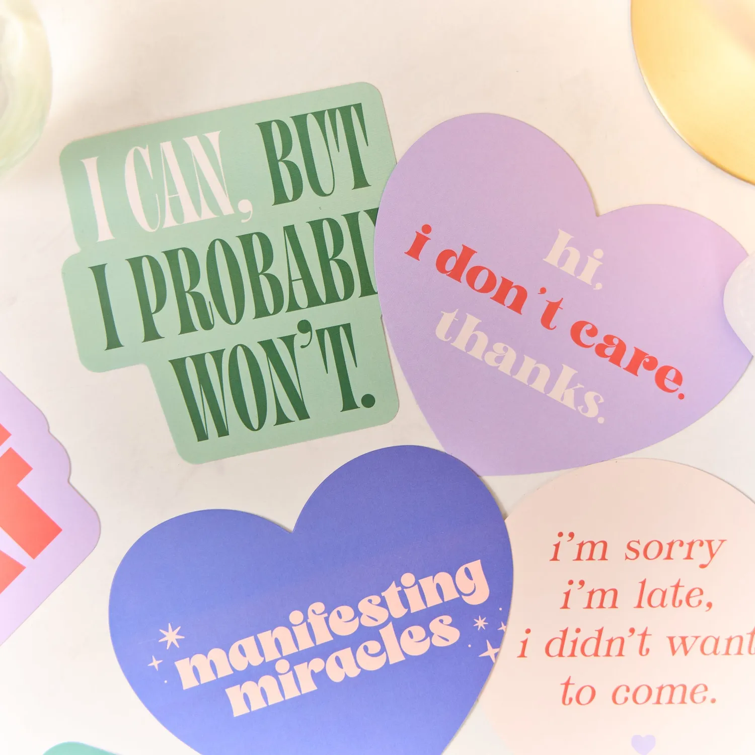 Happy Planner Current Mood stickers vinyle 6 humeur