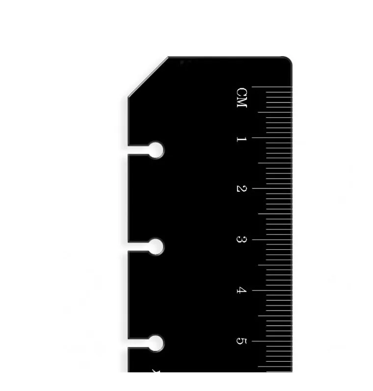 Filofax Classic marque-page règle A5 noir rigide
