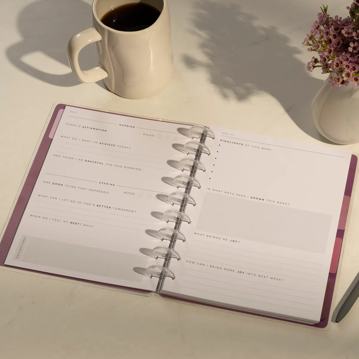 Happy Planner Reflect & Grow journal gratitude 80 pages