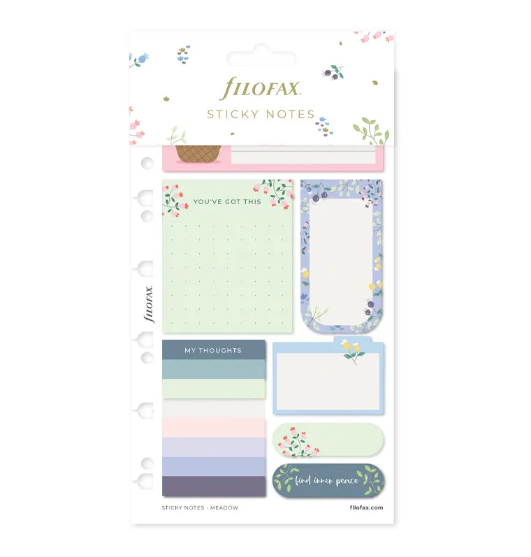 Filofax Meadow sticky notes set to-do ligné + marque-pages