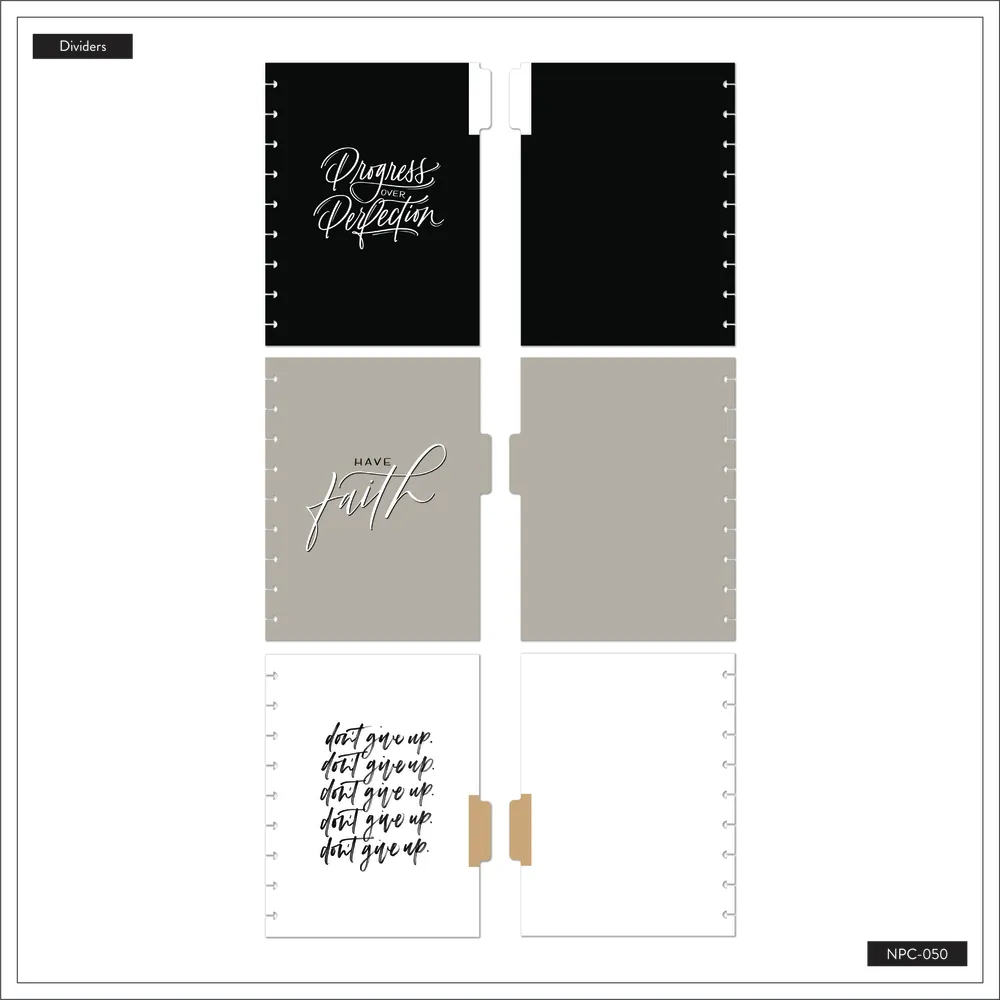 Happy Planner Bold & Free Classic carnet à disques ligné pointillé