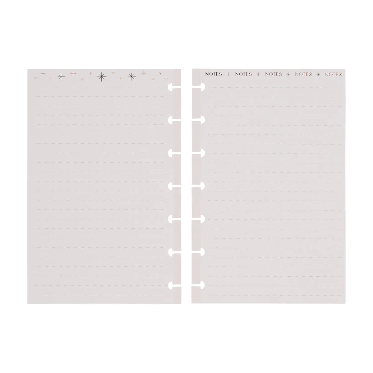 Happy Planner Modern Craft recharge mini pointillé ligné 40 feuilles