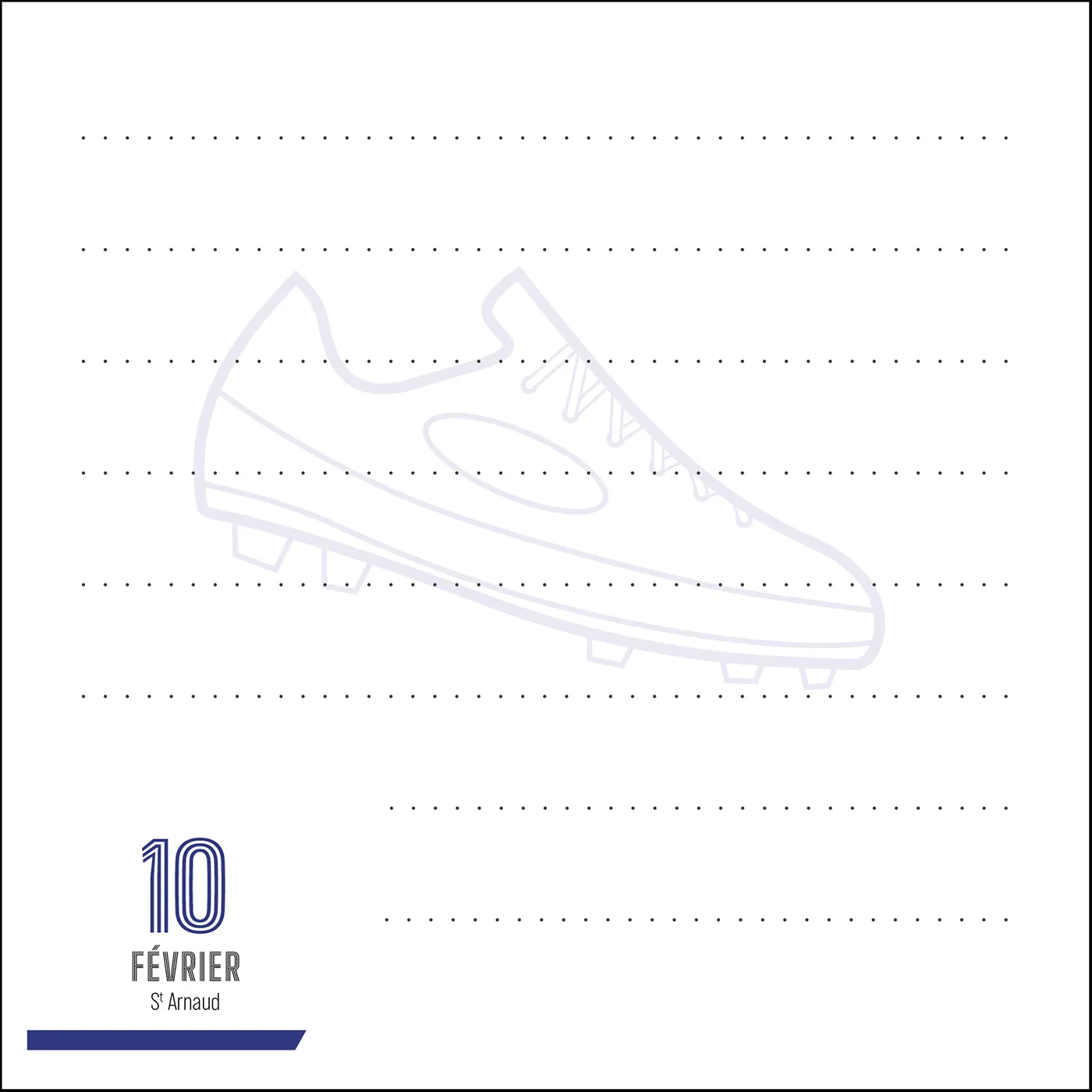 Frigobloc Foot calendrier bloc notes football