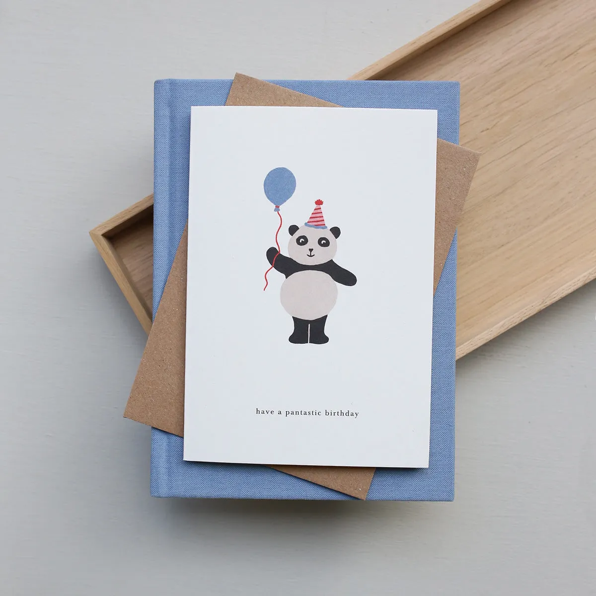 Kartotek Panda carte anniversaire pantastic enveloppe