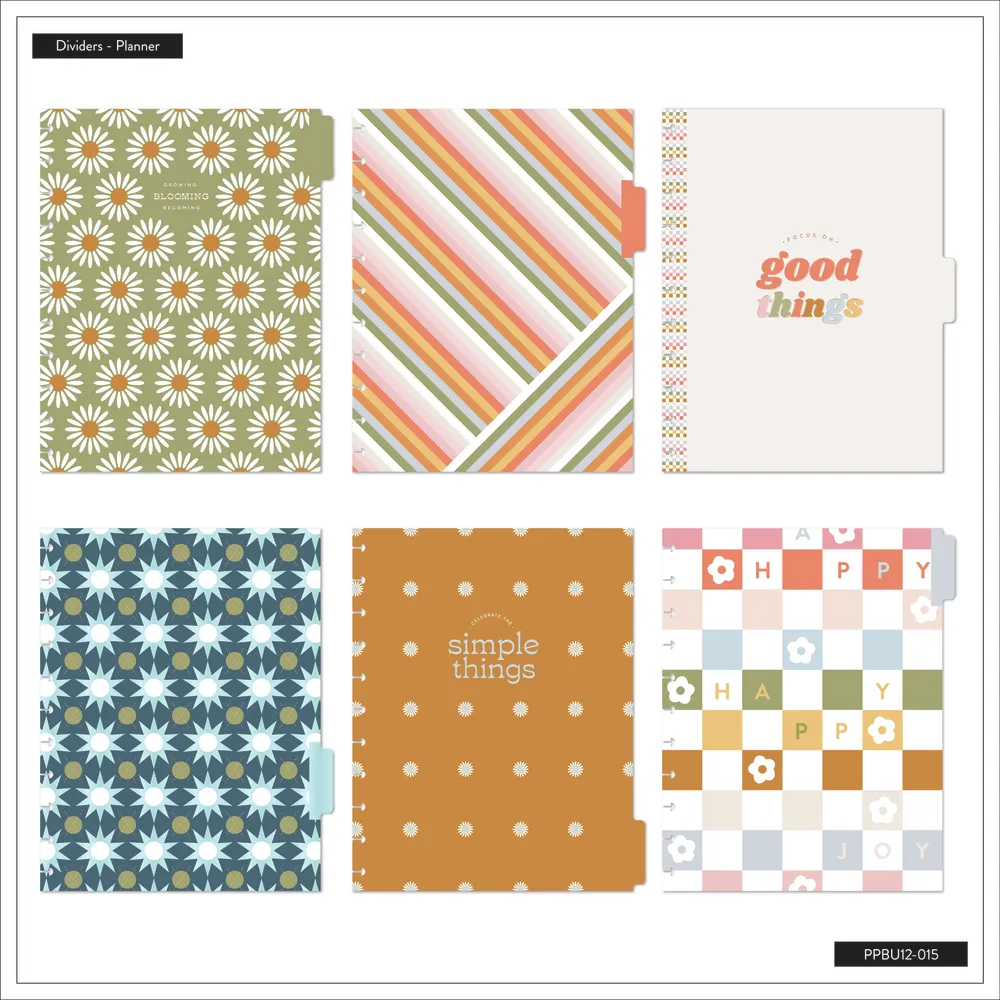 Happy Planner Simple Joys agenda Big vertical 12 mois