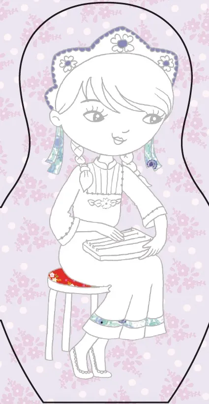 Frigobloc Minimiki surprise Lena en Russie boîte collector 4 ans
