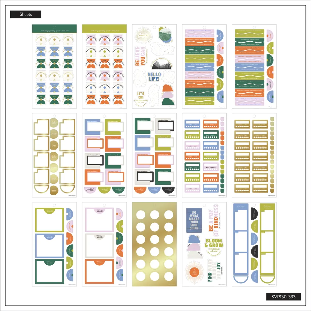 Happy Planner Balanced Soul livre stickers bien-être