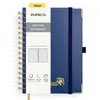 Poprun WH145D carnet bullet journal bleu marine papier épais