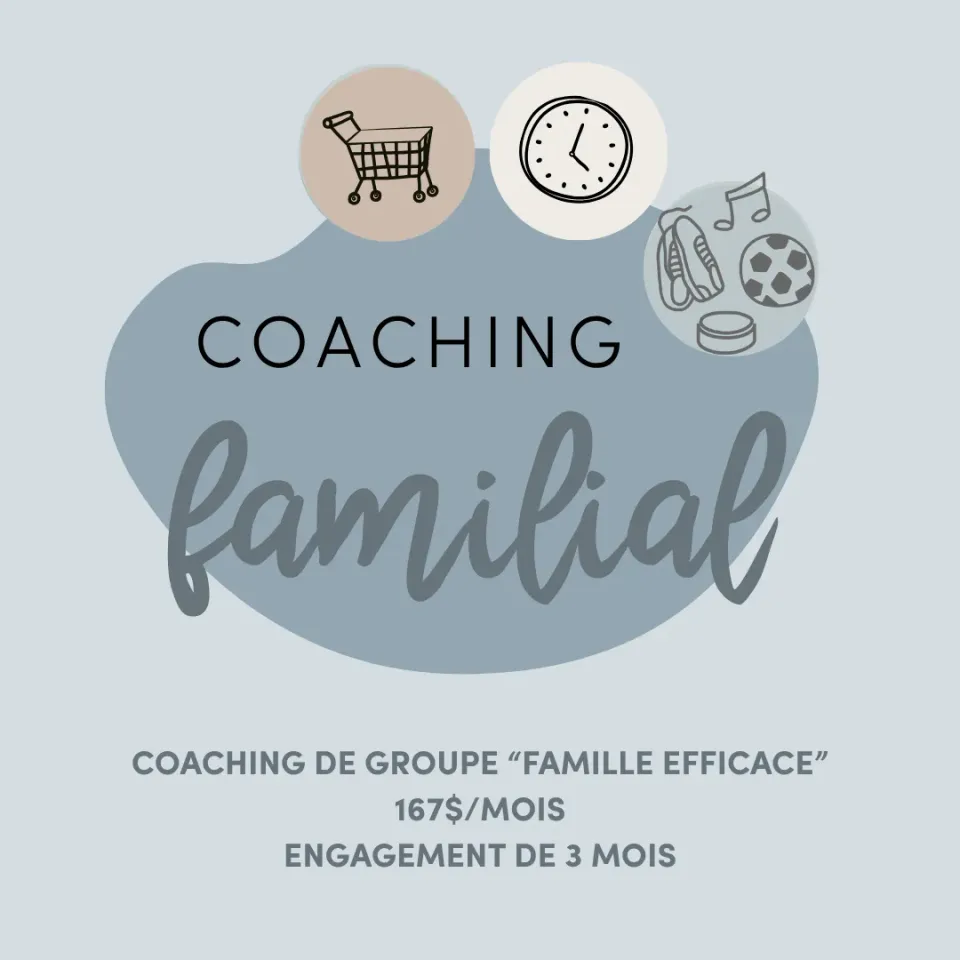 Les Belles Combines Famille efficace coaching de groupe 6 séances