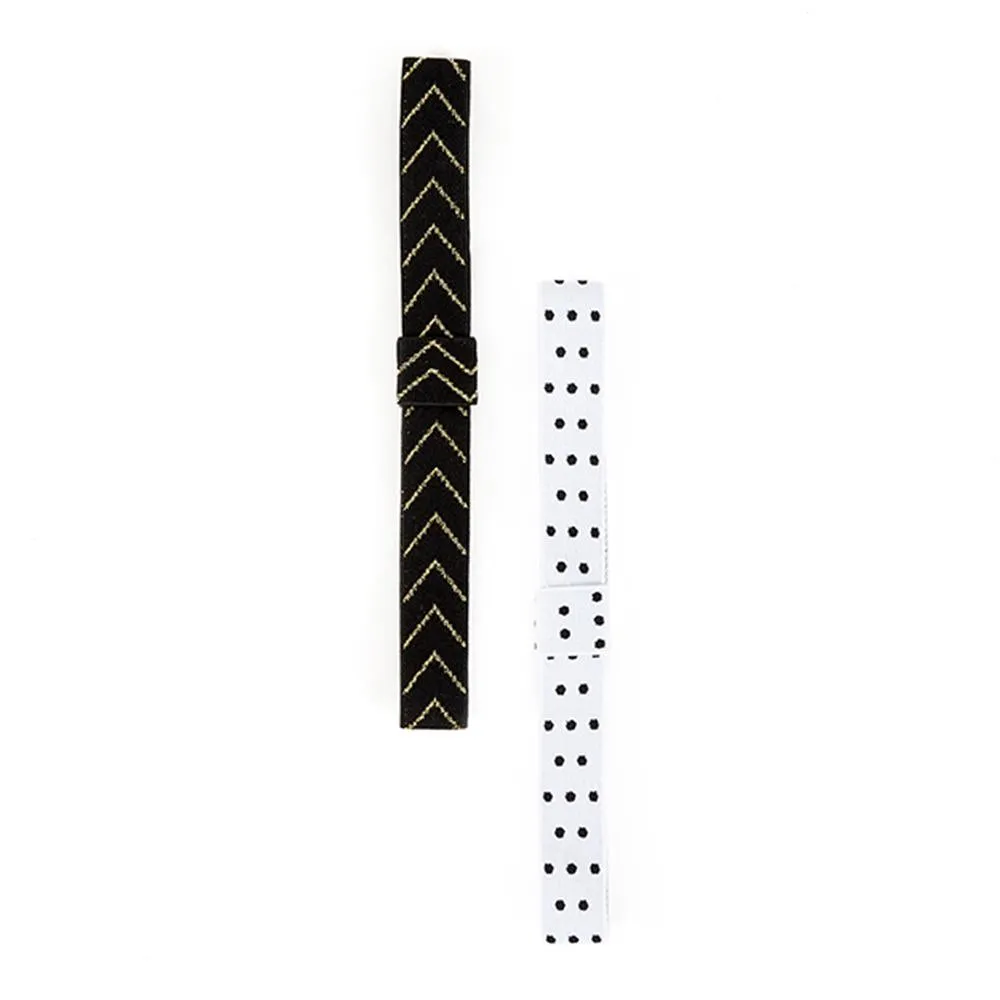 Happy Planner porte-stylo élastique noir lot de 2 Classic
