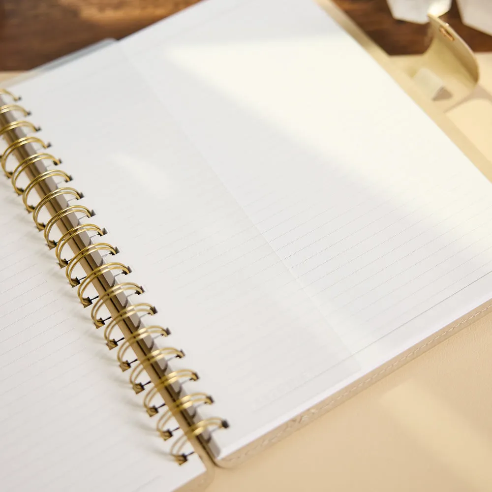 Me & my big ideas Citrine carnet à spirale Mocha Classic simili cuir