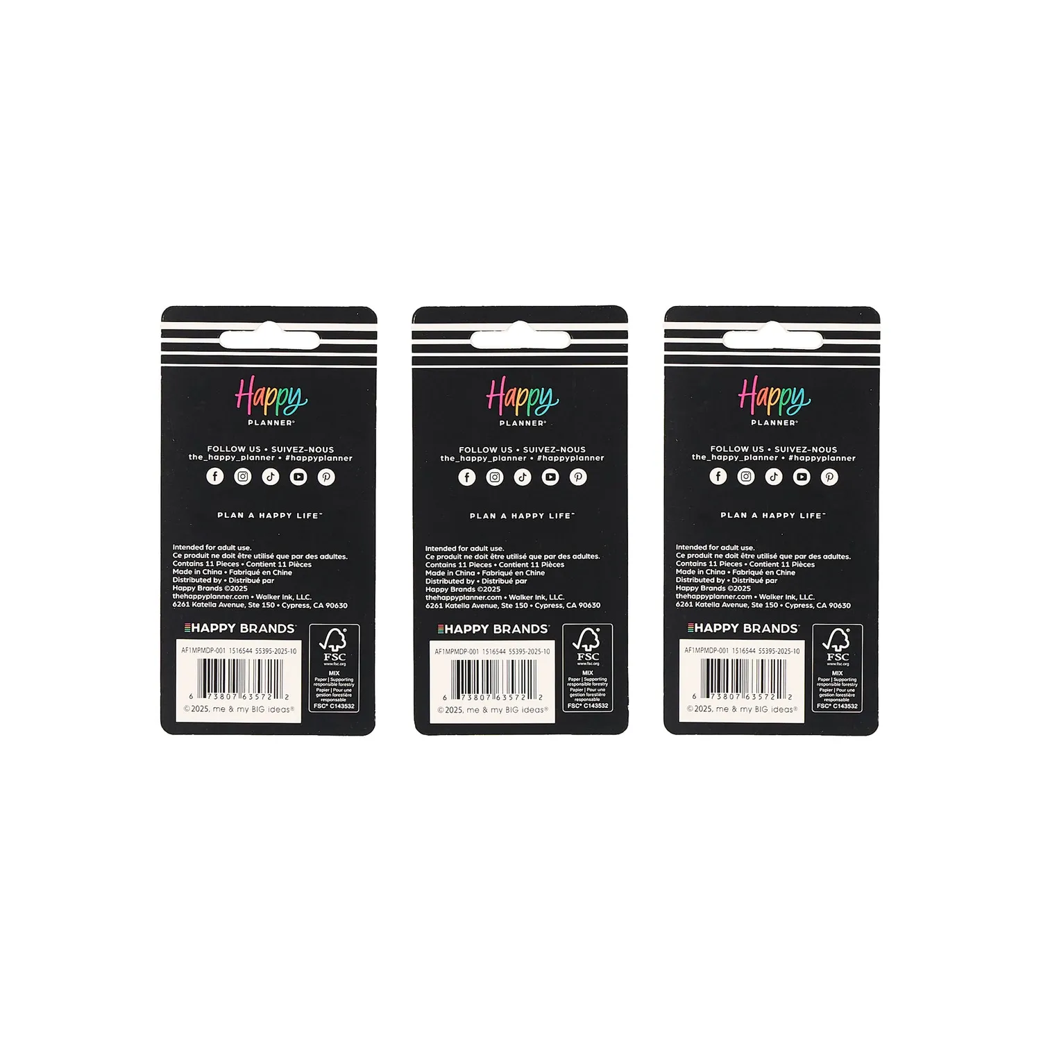 Me & my big ideas Trio disques Medium métal plastique 33