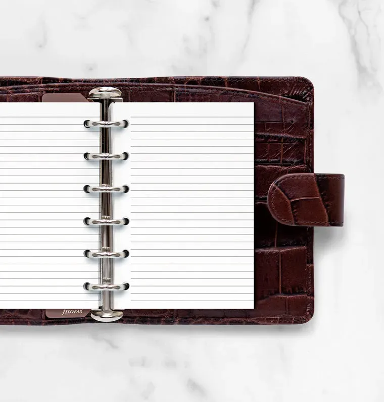 Filofax bloc-notes ligné blanc Pocket 40 feuilles