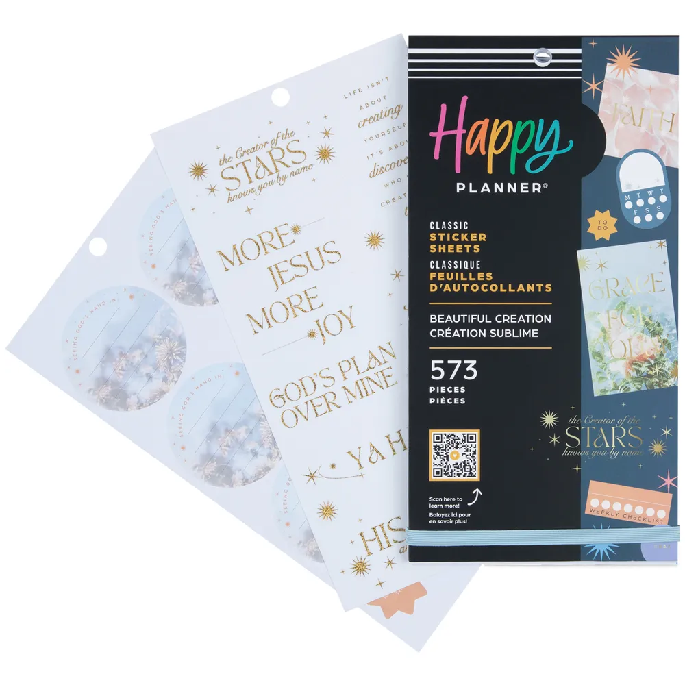 Happy Planner Beautiful Creation stickers foi 573 pièces