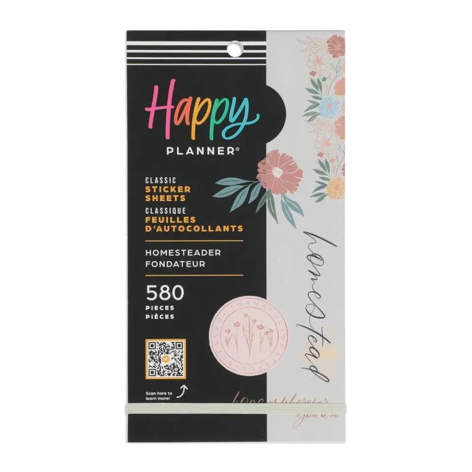 Happy Planner Homesteader Value Pack stickers 580 maison