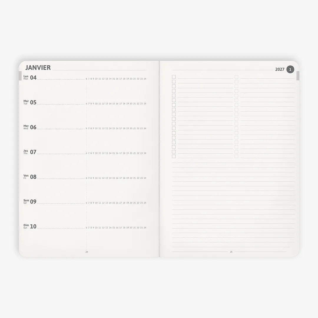 My365 SIMPLE Semaine agenda semainier 2027 A5