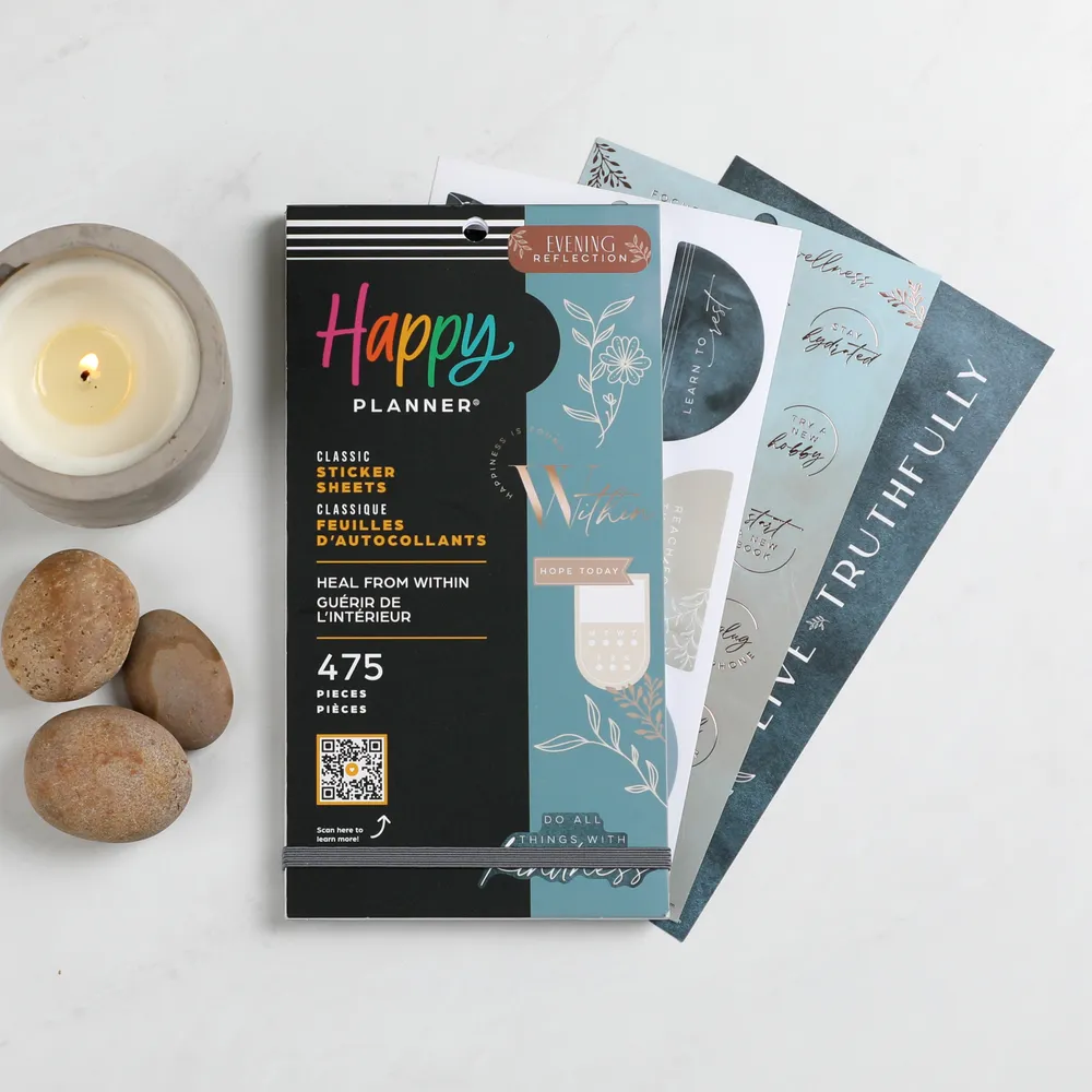 Happy Planner Heal From Within stickers value pack 475 pièces