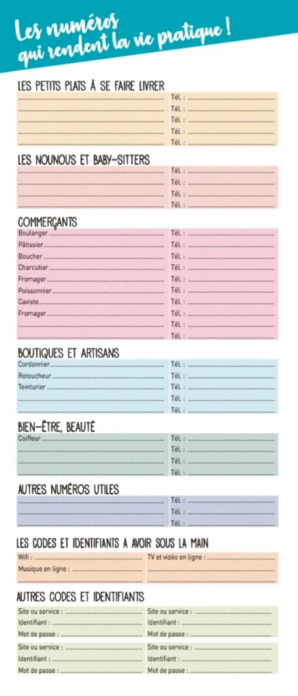 Frigobloc Mini mensuel calendrier familial aimanté sept 2019-août 2020