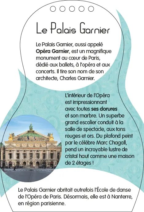 Minimiki Emma à l'Opéra carnet créatif stickers et bracelet
