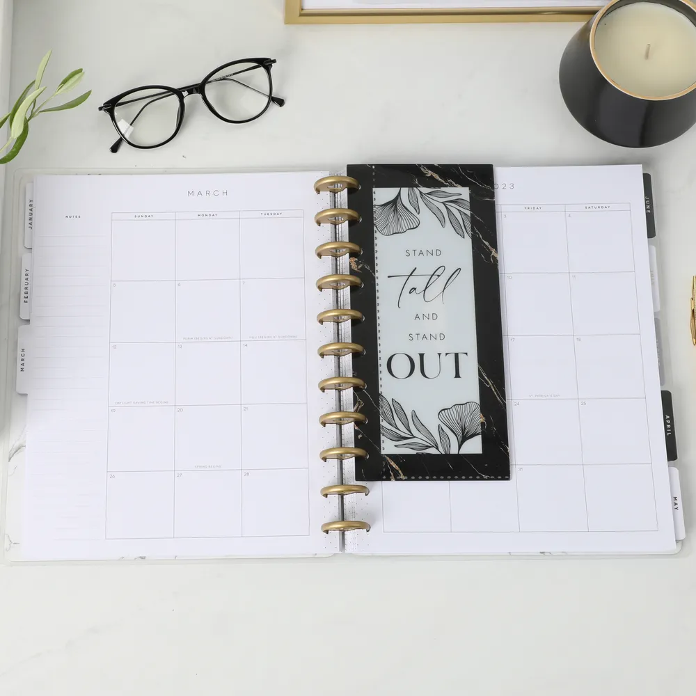 Happy Planner Gold & Black pochettes à anneaux lot 3 noir doré