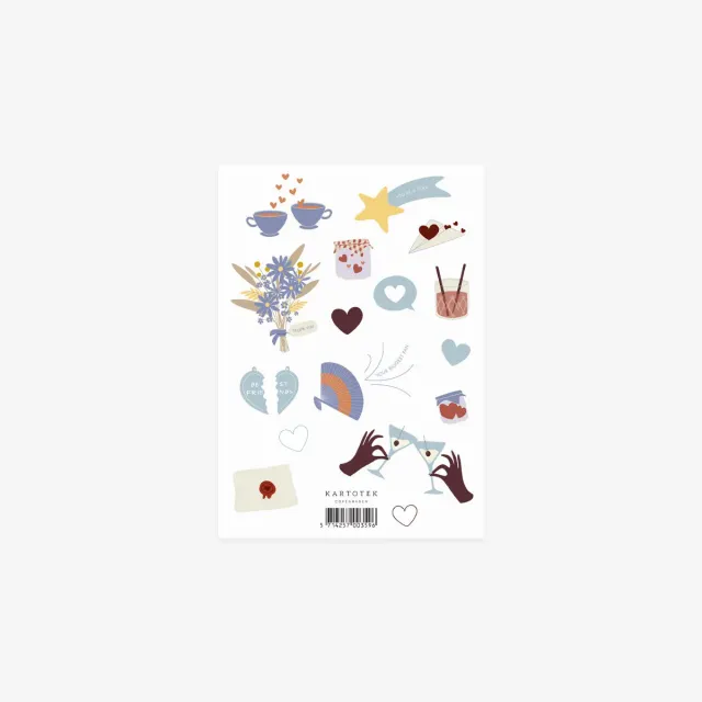 Kartotek Love & Friendship stickers décoratifs