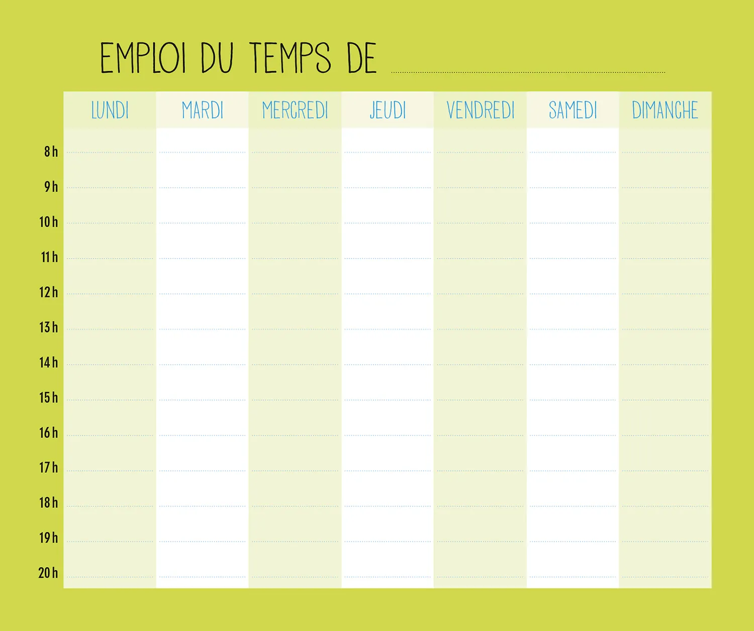 Frigobloc Hebdomadaire Montessori 2024 calendrier familial 16 mois