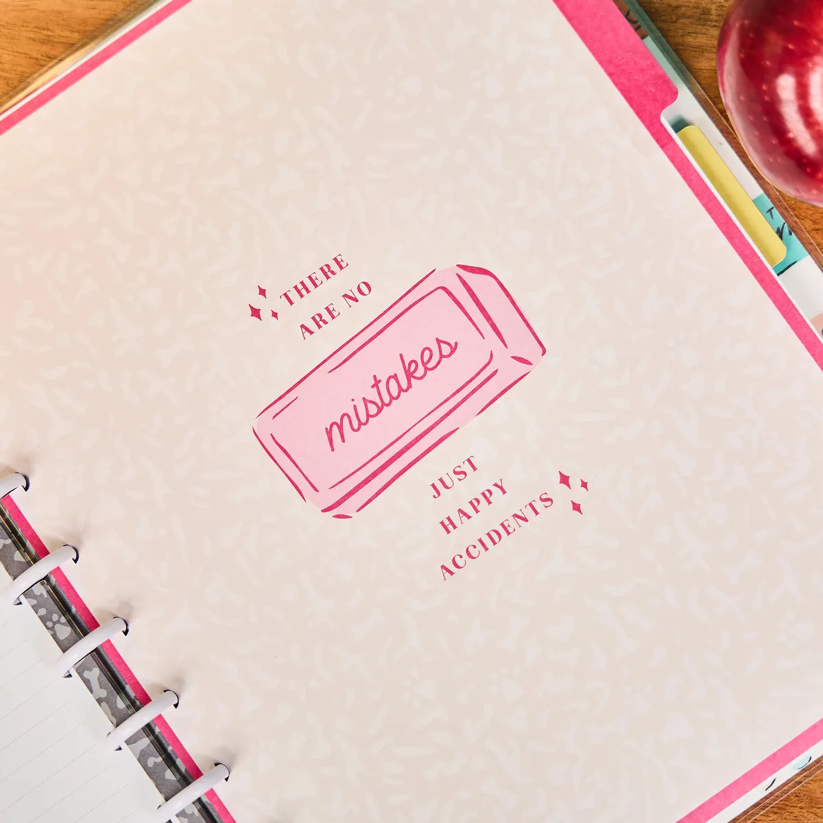 Happy Planner Pawsitive Teacher carnet Big pointillé ligné 60 feuilles