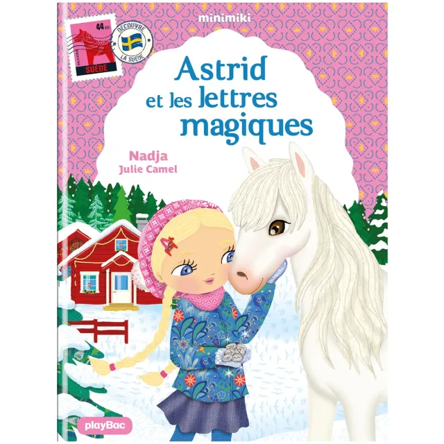 Frigobloc Minimiki Astrid et les lettres magiques livre Suède