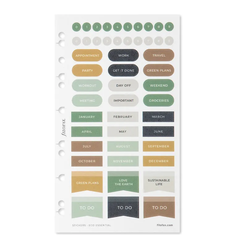 Filofax Eco Essential stickers agenda A5 Personal