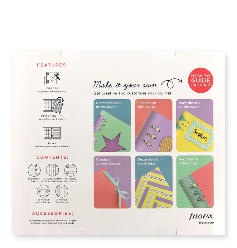 Filofax Clipbook A5 kit créatif jaune