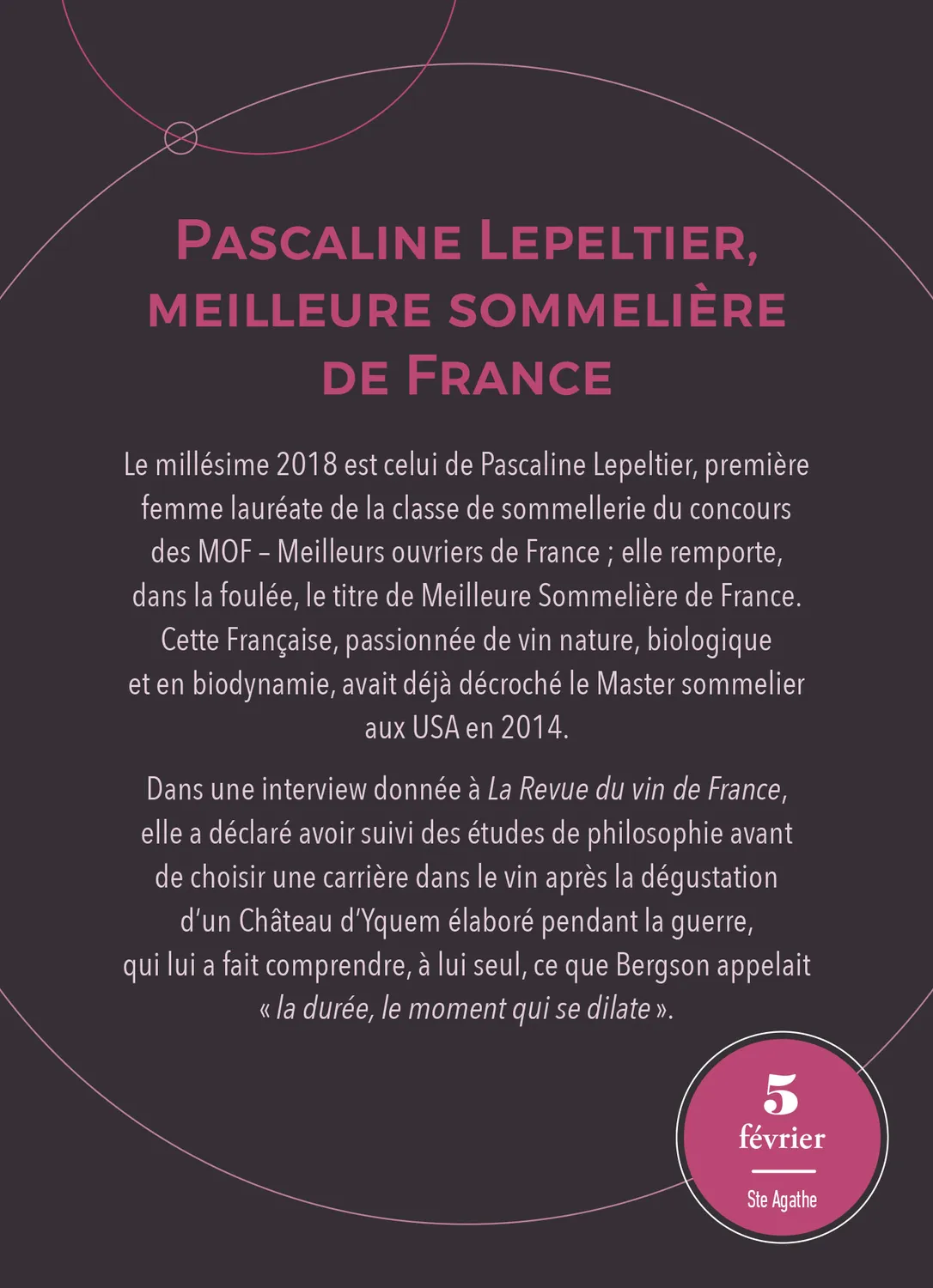 Frigobloc Amateur de vin 365 jours calendrier à bloc