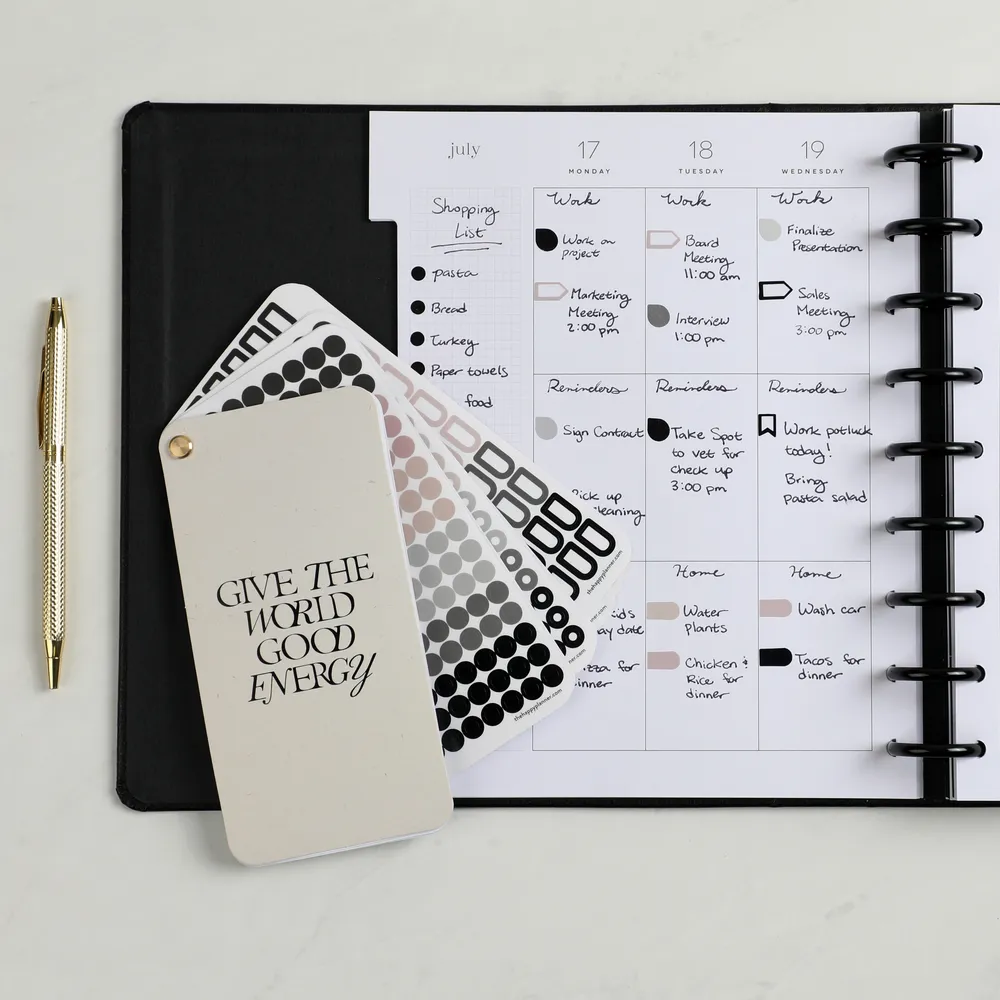 Happy Planner Work Life Metropolitan stickers foil 16 feuilles