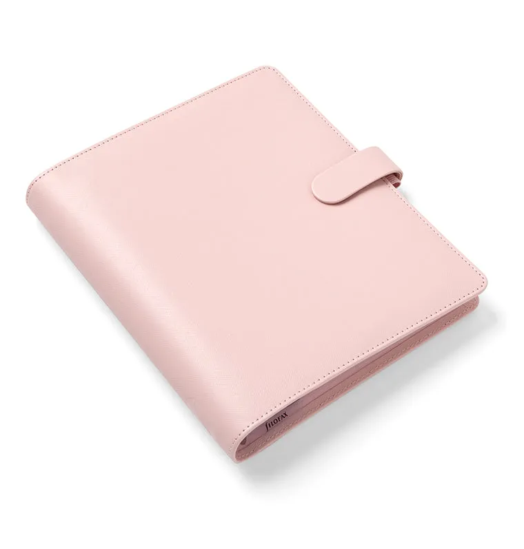 Filofax Saffiano organiseur A5 à anneaux noir grainé