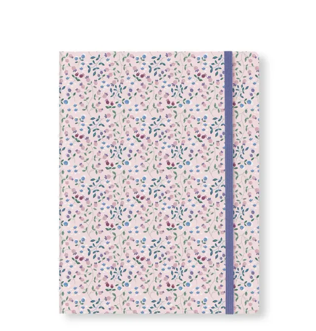 Filofax Meadow A5 carnet ligné rose rechargeable