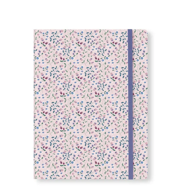 Filofax Meadow A5 carnet ligné rose rechargeable