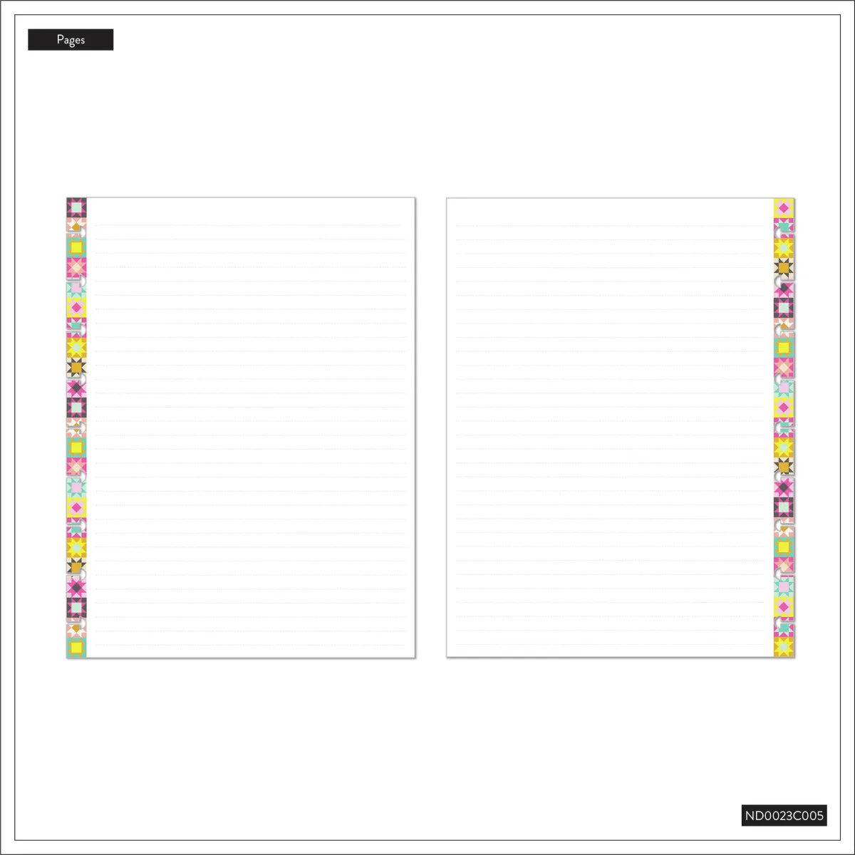 Happy Planner Happy Patchwork Classic carnet pointillés 60 feuilles