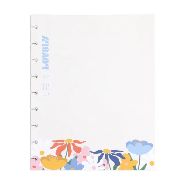 Happy Planner Fun Fleurs Classic papier recharge 40 feuilles fleuri