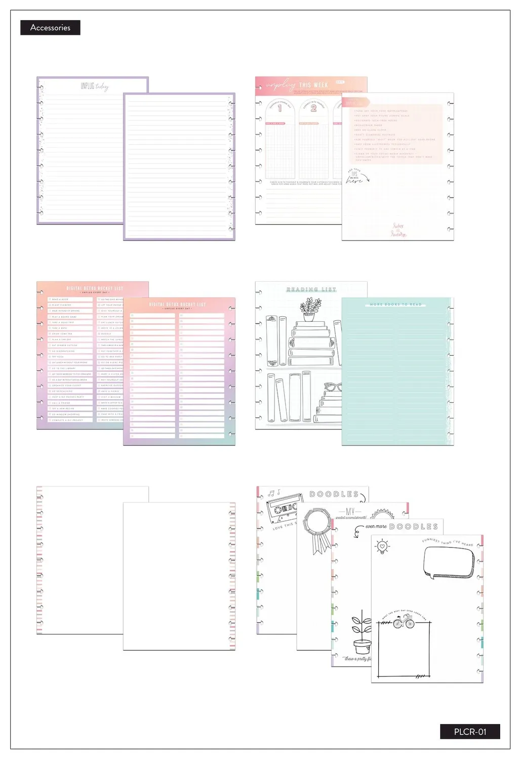 Happy Planner Digital Detox Classic kit agenda pause digitale
