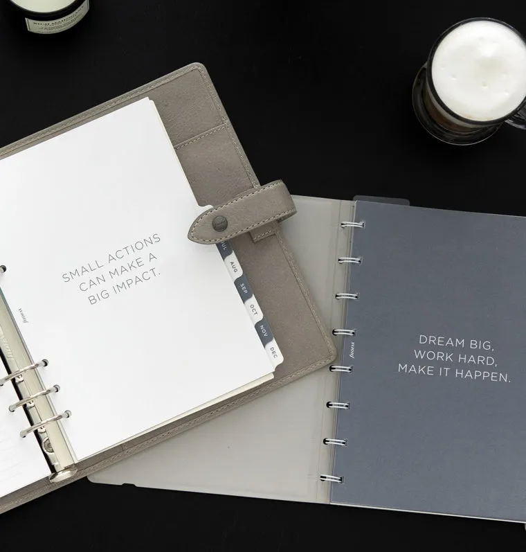 Filofax Minimal A5 intercalaires mensuels notebook 12 mois