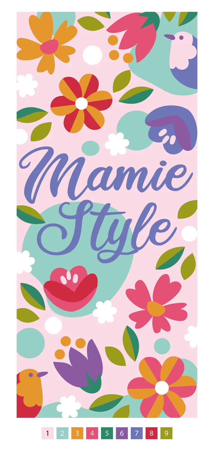 Mamie marque-pages XXL coloriages mystères 20 motifs cadeau