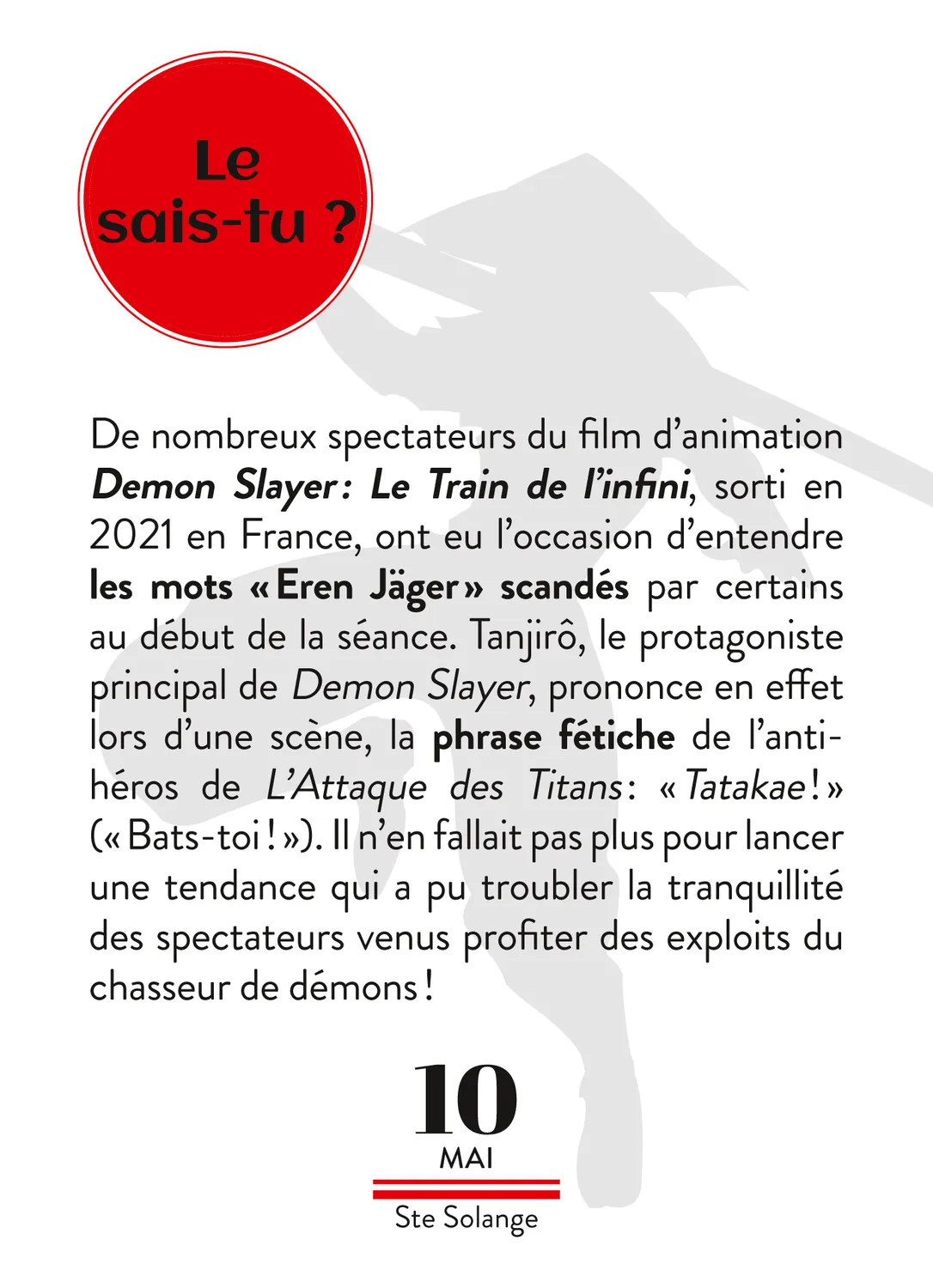 Année à Bloc 100% Manga calendrier 365 jours quiz anecdotes